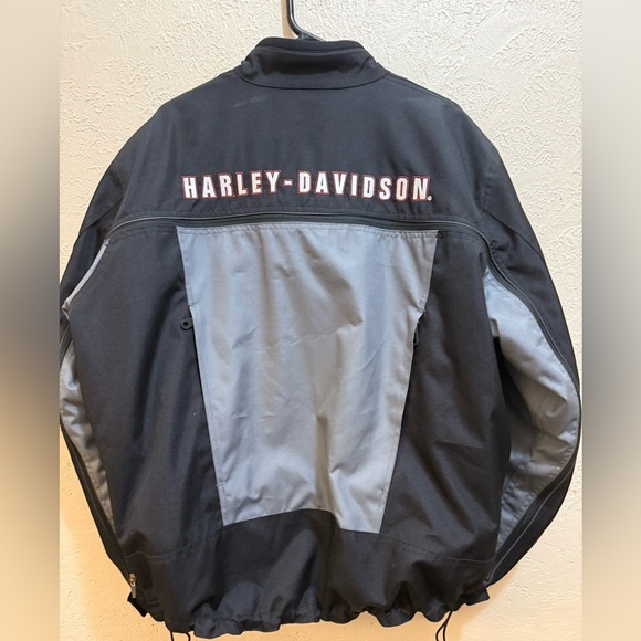 Harley Davidson Switchback Motorcycle Biker 2 in 1 Jacket XL Black - Picture 4 of 8